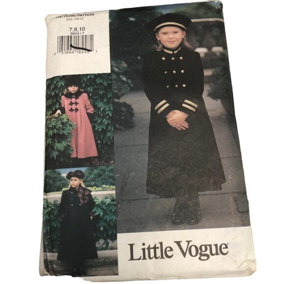Lot of 8 Little Girl's Sewing Patterns All Uncut and Factory Folded Various Size - Picture 8 of 9
